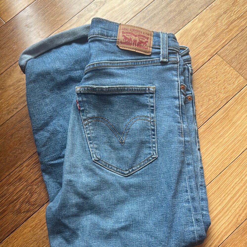 Levi's Blue Straight Leg Jeans with Classic Style